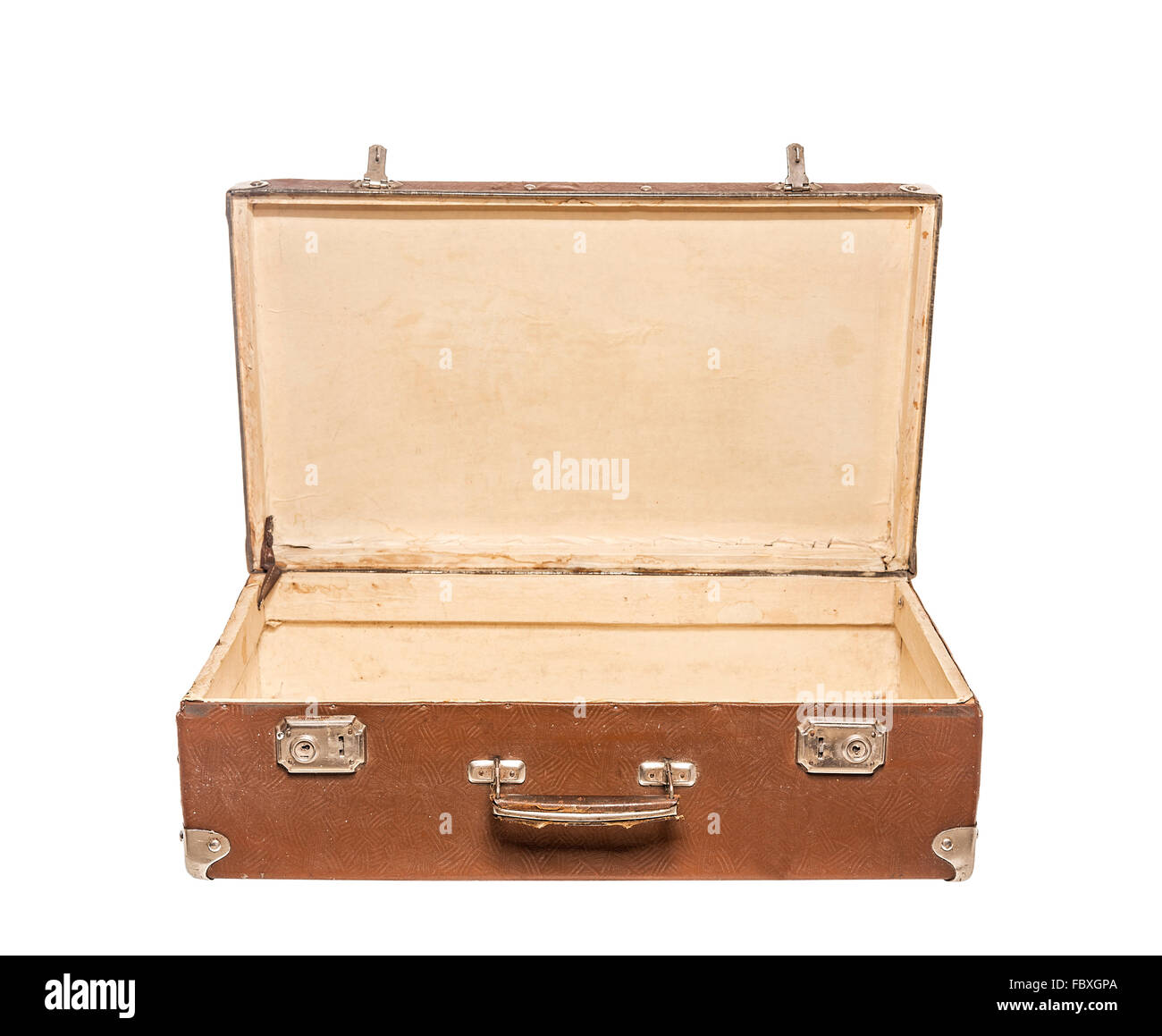 Antigua maleta abierta Fotografía de stock - Alamy
