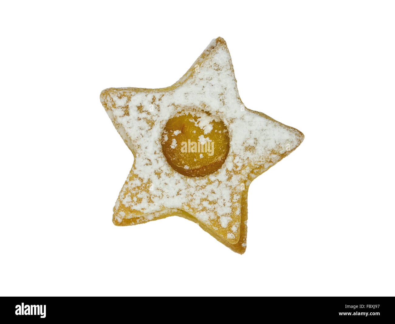 Galletas caseras - Linzer estrella Foto de stock
