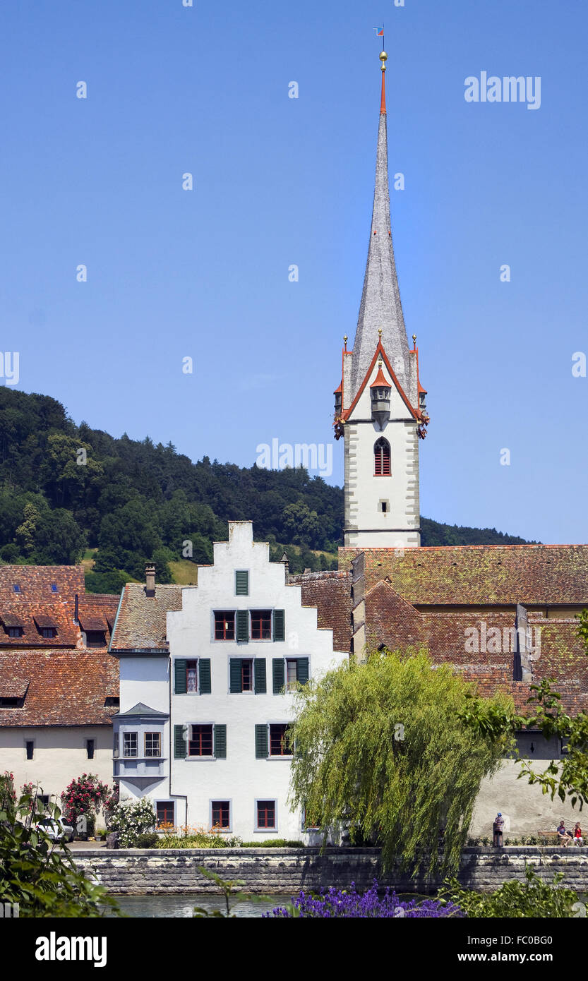 Monasterio de St.Georgen, Stein am Rhein Foto de stock