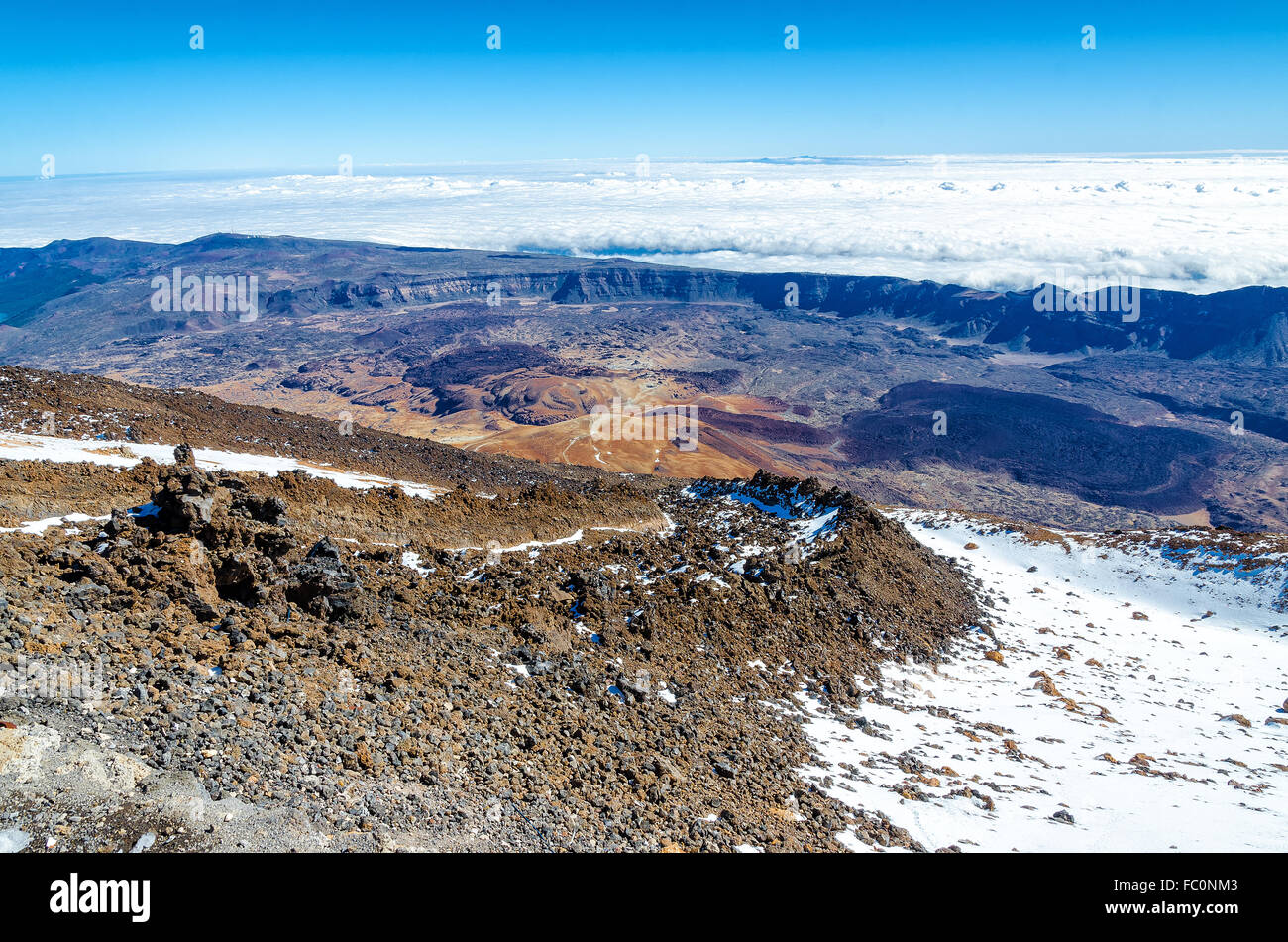 Sobre el Teide Foto de stock