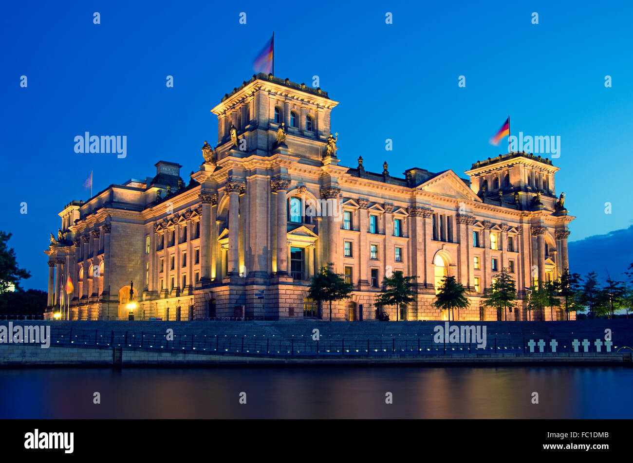 Reichstag de Berlín Foto de stock