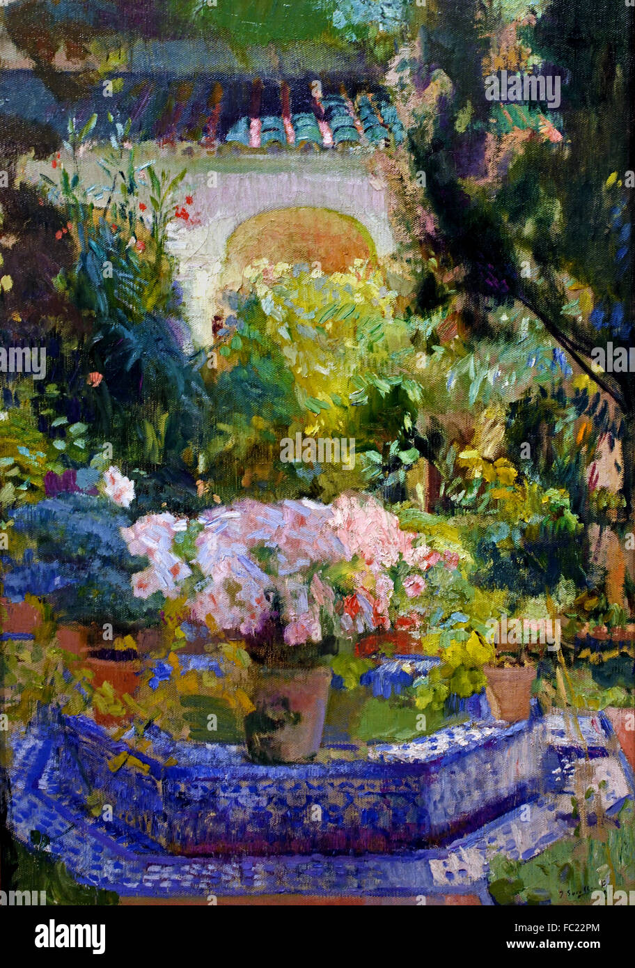 Joaquin sorolla y bastida patio de la casa sorolla fotografías e