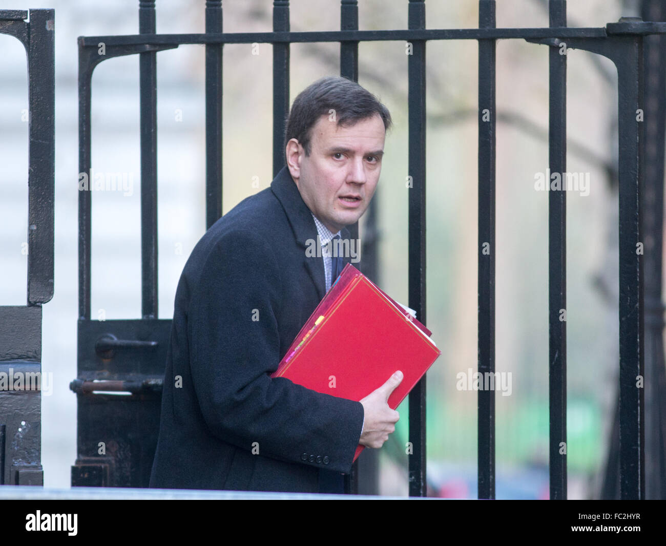 Greg manos,Secretario Jefe de la Tesorería,llega a Downing Street durante una reunión del gabinete,Él es MP para Chelsea y Fulham Foto de stock