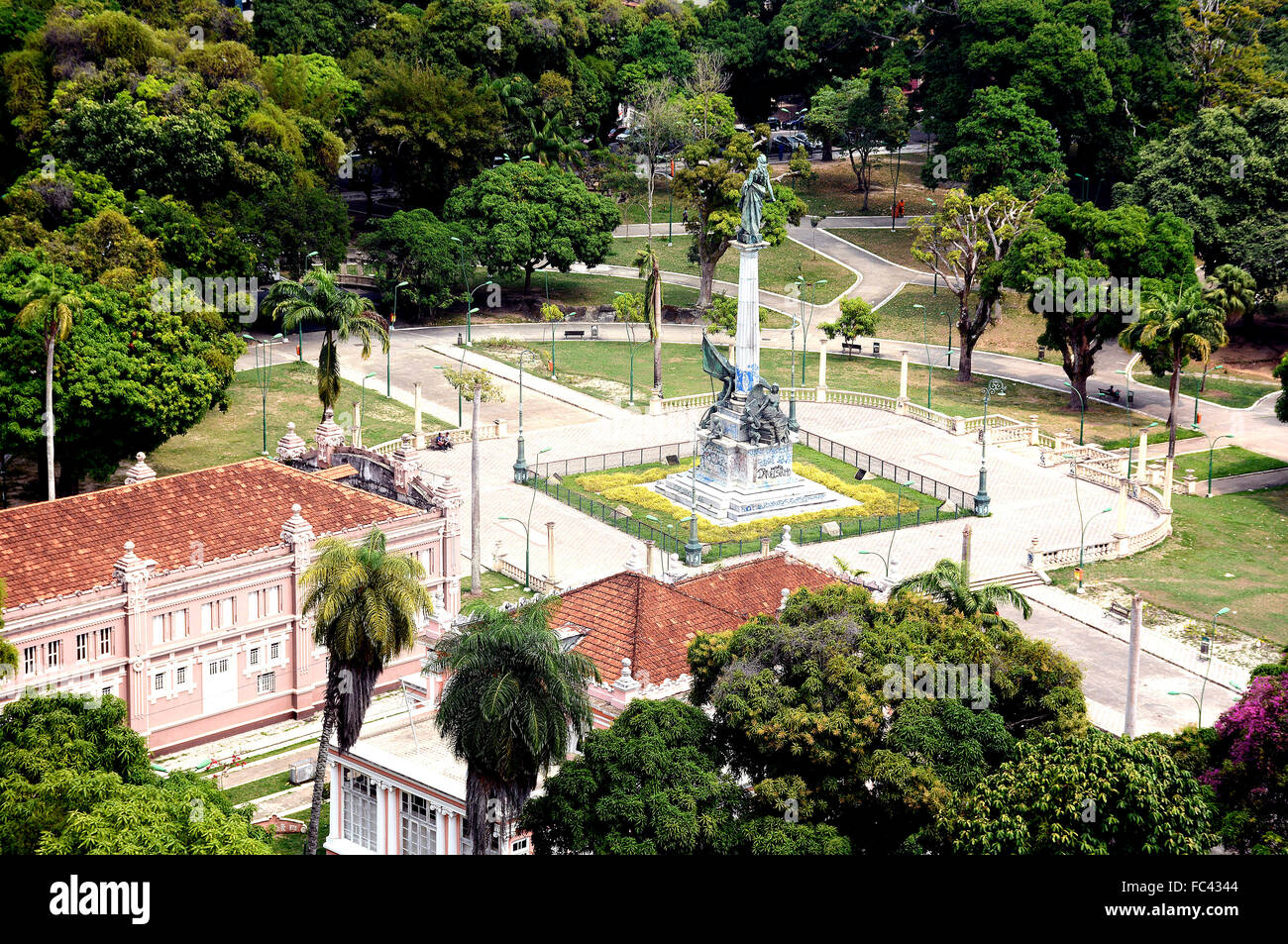 Vista Aerea De La Plaza De La Republica Belem Para Brasil Foto