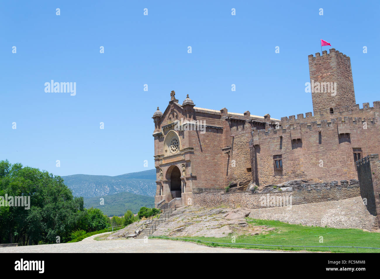 Castillo de Javier Foto de stock