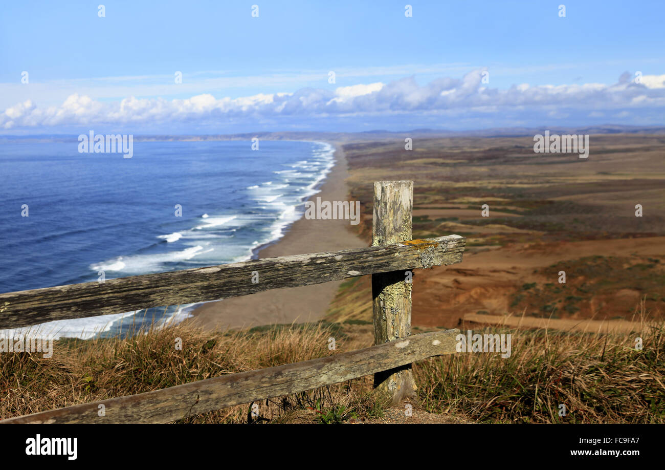 Point Reyes National Seashore en California Foto de stock