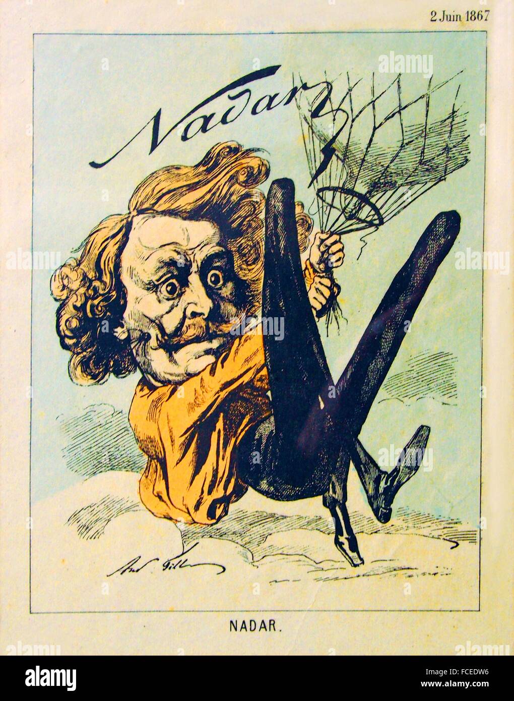 Nadar es el pseudónimo de Gaspard-Félix Tournachon (6 de abril de 1820 - 23  de marzo de 1910), un fotógrafo francés, caricaturista Fotografía de stock  - Alamy