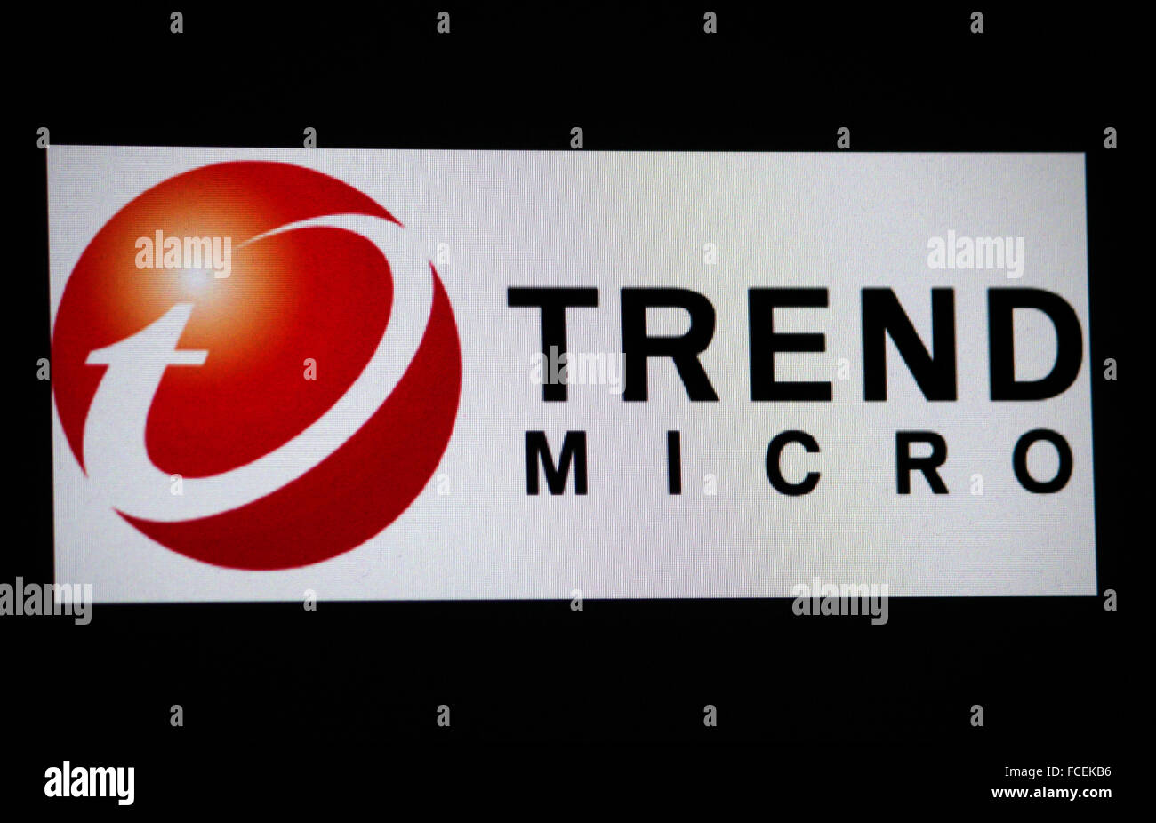 Markenname: 'Trend Micro', de Berlín. Foto de stock
