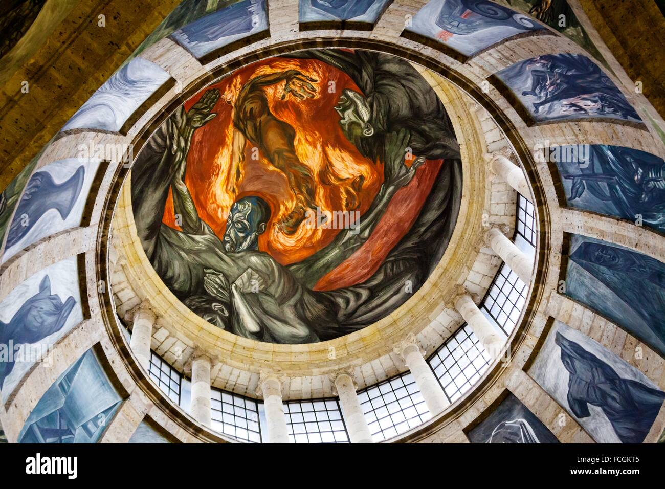 Alegoría del hombre de fuego (193639), el monumental fresco de José