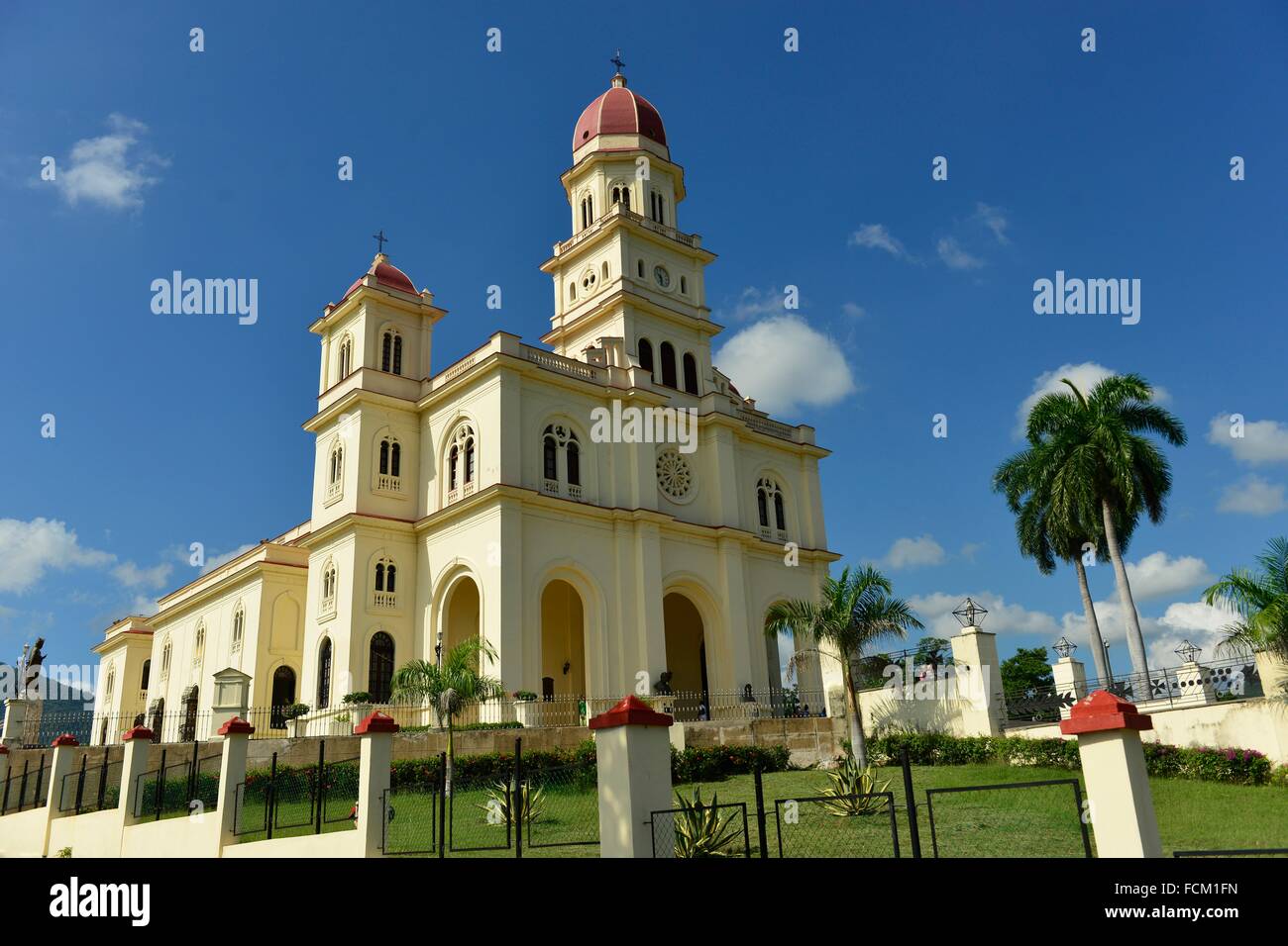 Iglesia de la Virgen de la Caridad del Cobre, la iglesia de la Virgen de la Caridad del Cobre, Cobre, cerca de Santiago de Cuba, Cuba. Foto de stock