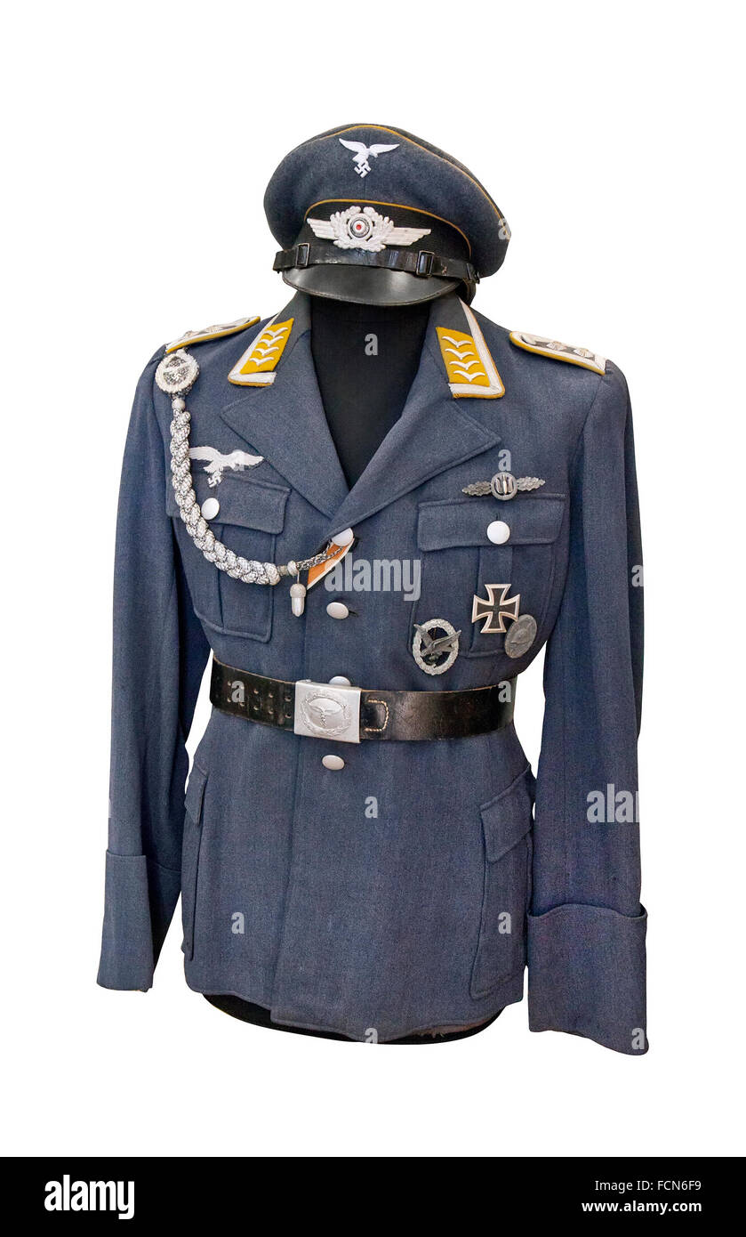 Alemania en la WW2. Uniforme de sargento de las Fuerzas Aéreas alemanas Foto de stock