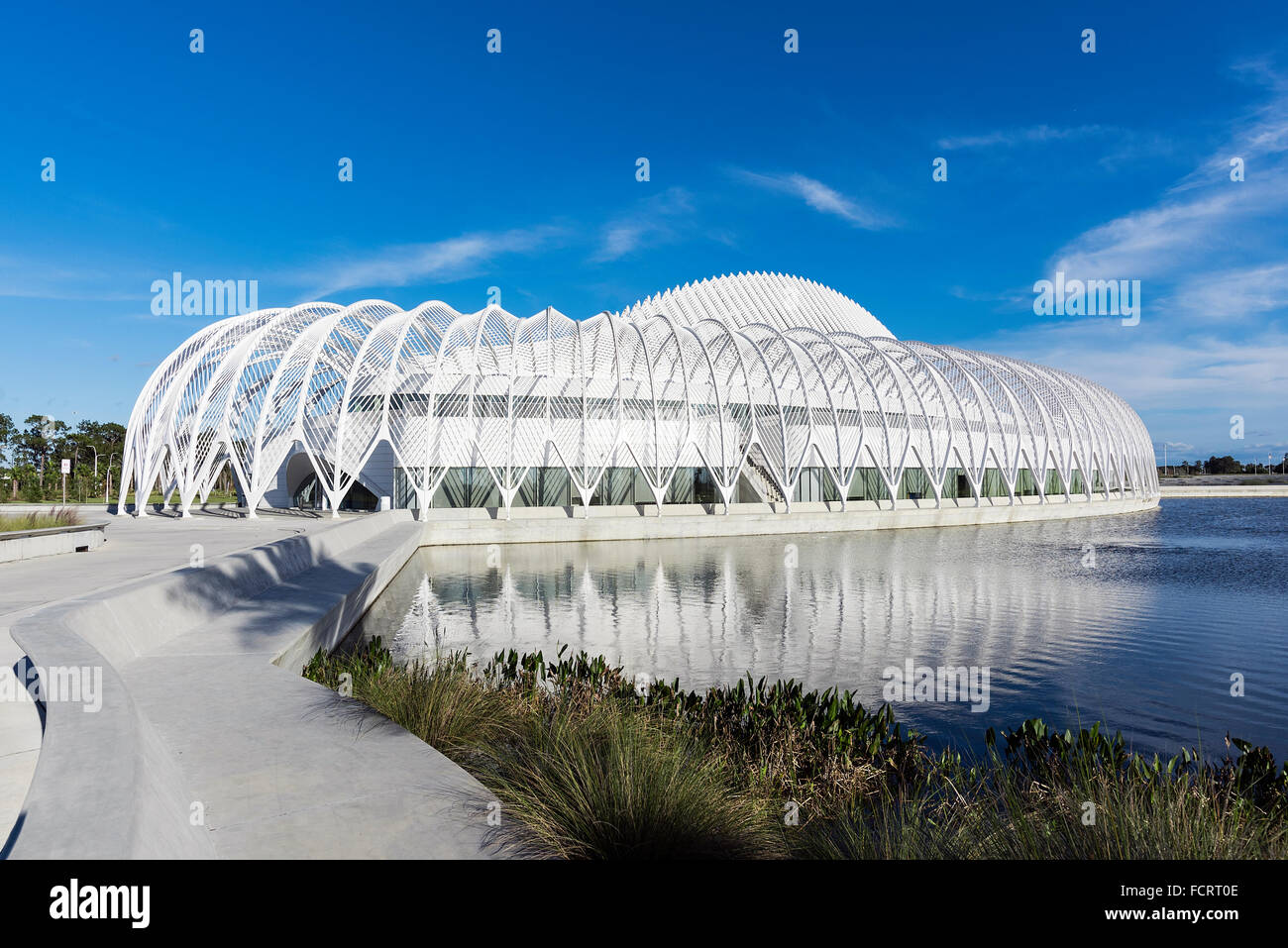 La innovación, la Ciencia y la tecnología en la construcción de la Universidad Politécnica de Florida, de Lakeland, Florida, EE.UU. Foto de stock