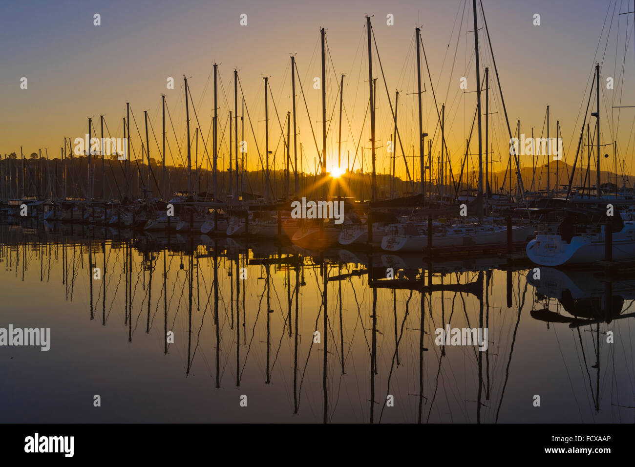 Marina en Sausalito, California Foto de stock