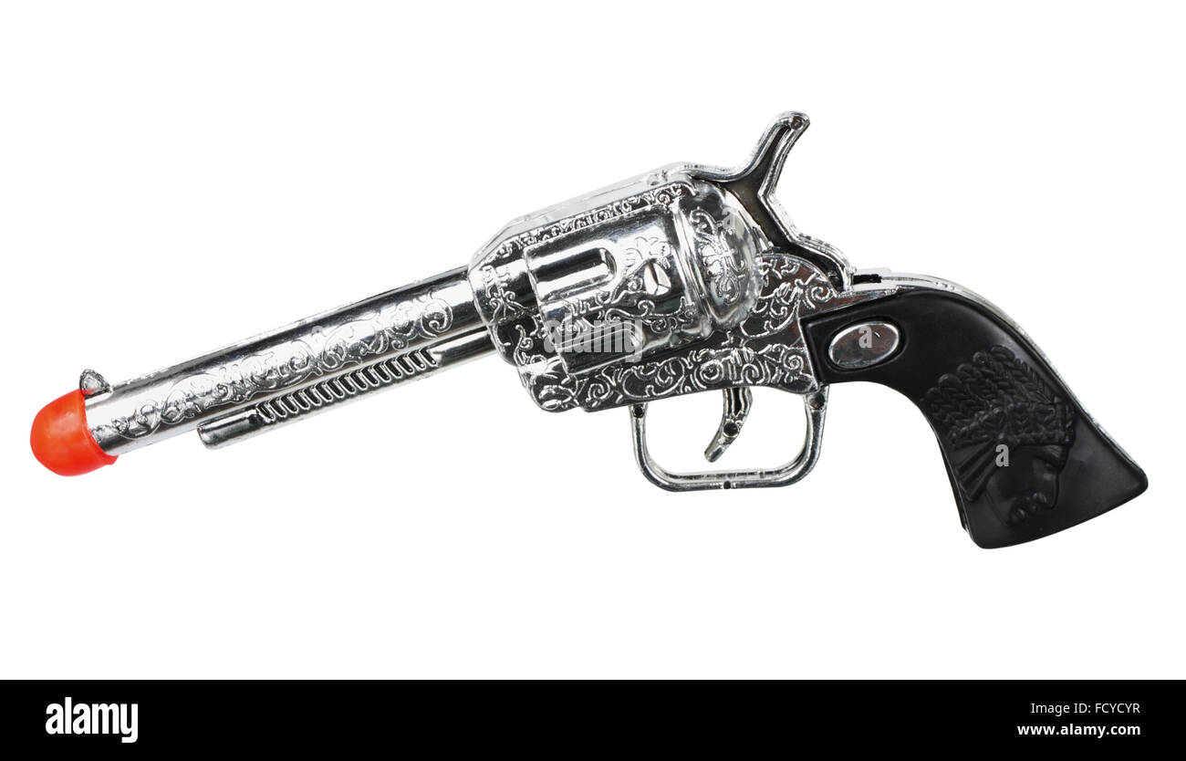 pistola realista pistola de juguete para Foto de stock 2058355280