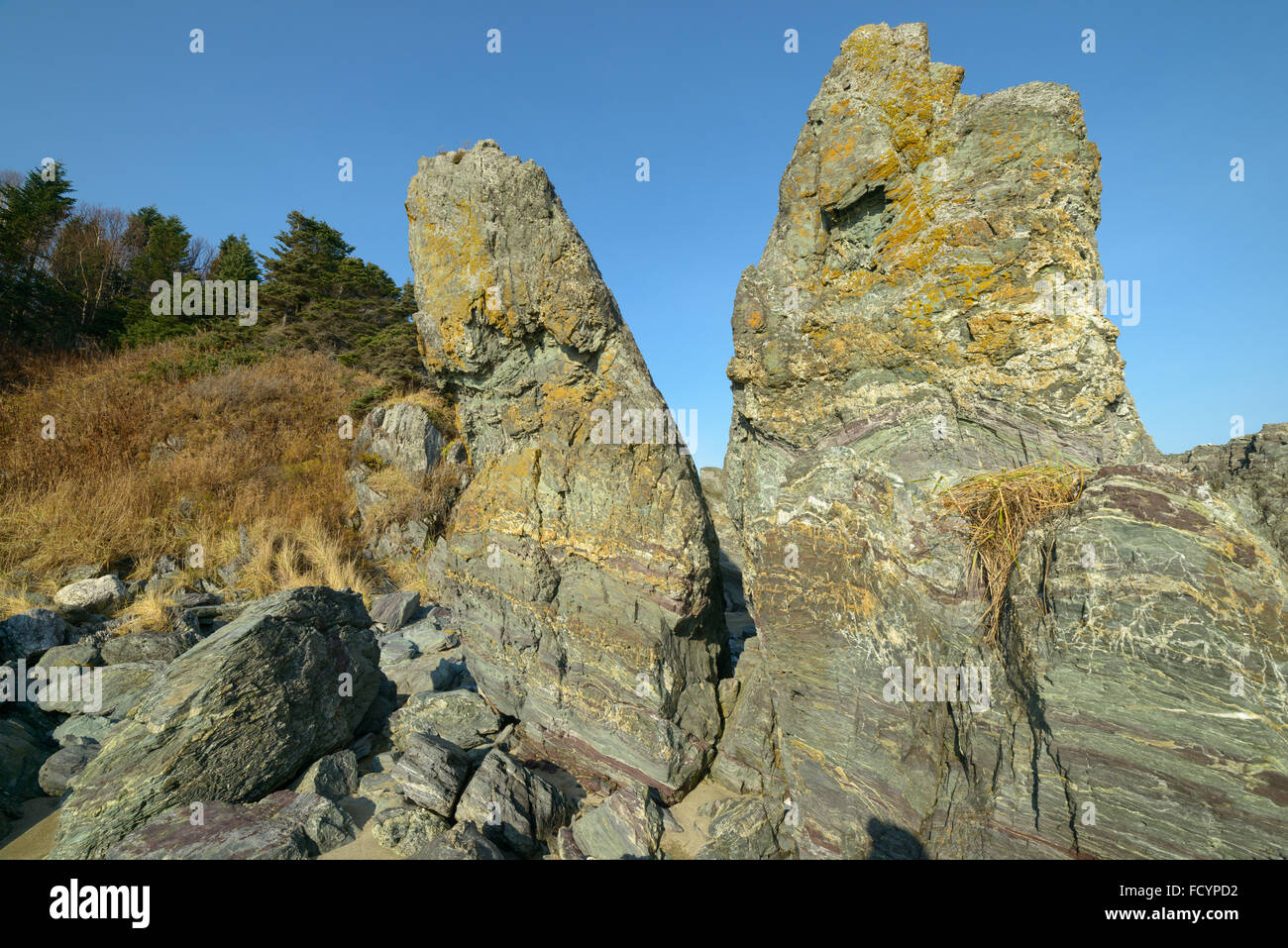 Acantilados Rocas Y Paisajes La Isla Sakhalin Rusia Fotografía De