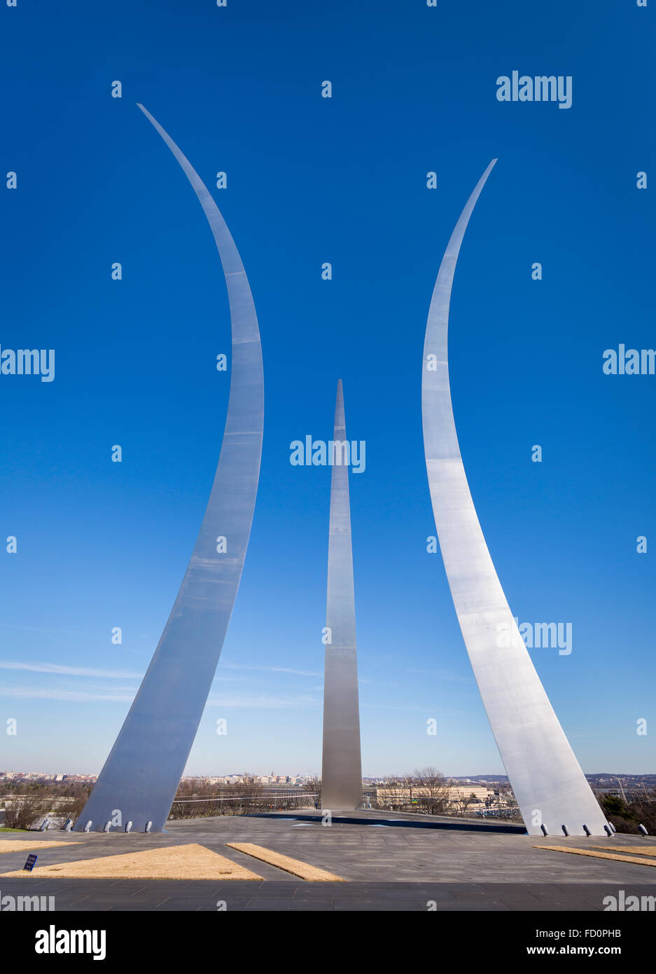 ARLINGTON, VIRGINIA, EE.UU. - Memorial de la Fuerza Aérea de los Estados Unidos. Foto de stock