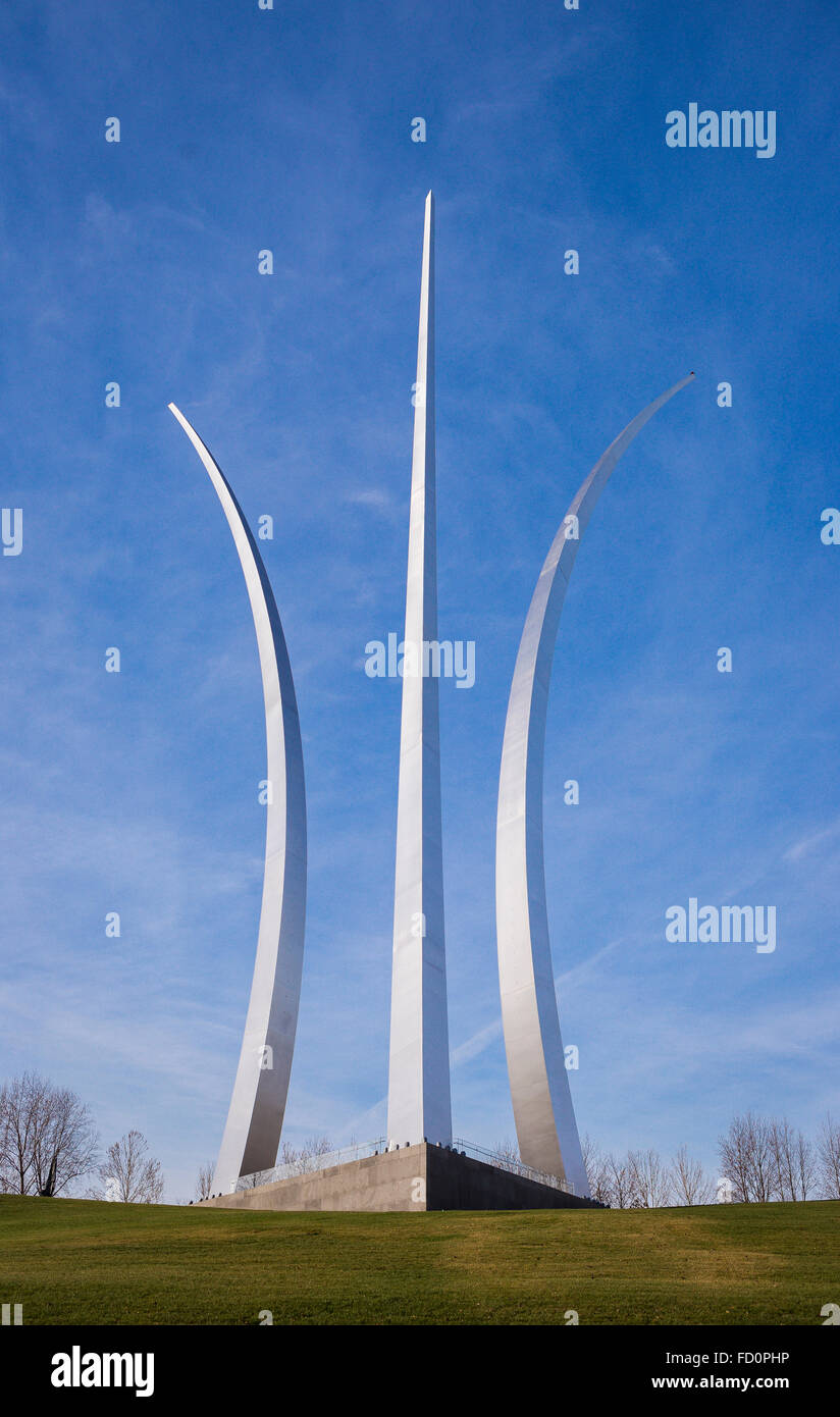 ARLINGTON, VIRGINIA, EE.UU. - Memorial de la Fuerza Aérea de los Estados Unidos. Foto de stock