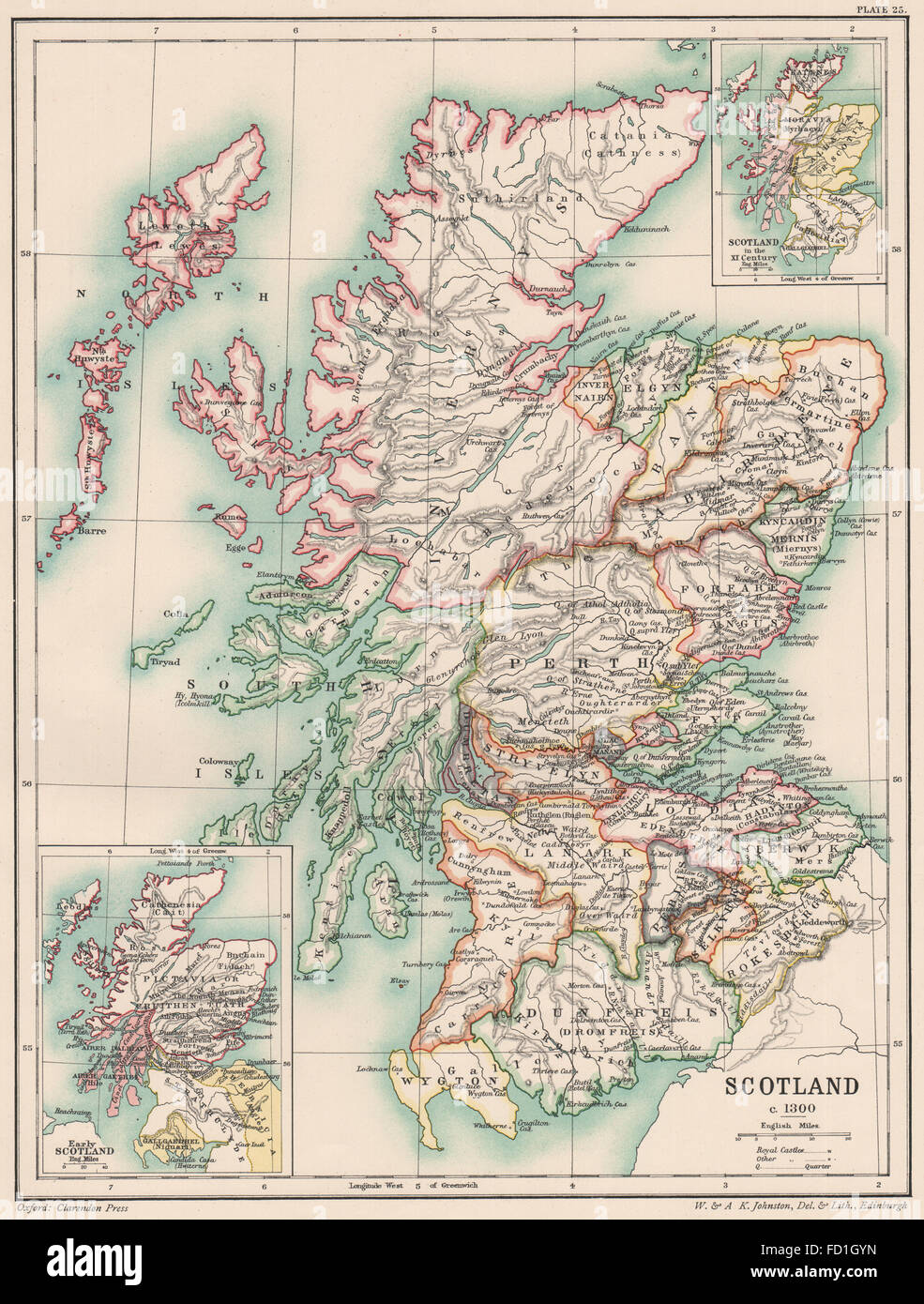 Escocia en 1300: El recuadro en el siglo 11 y a principios de 1902