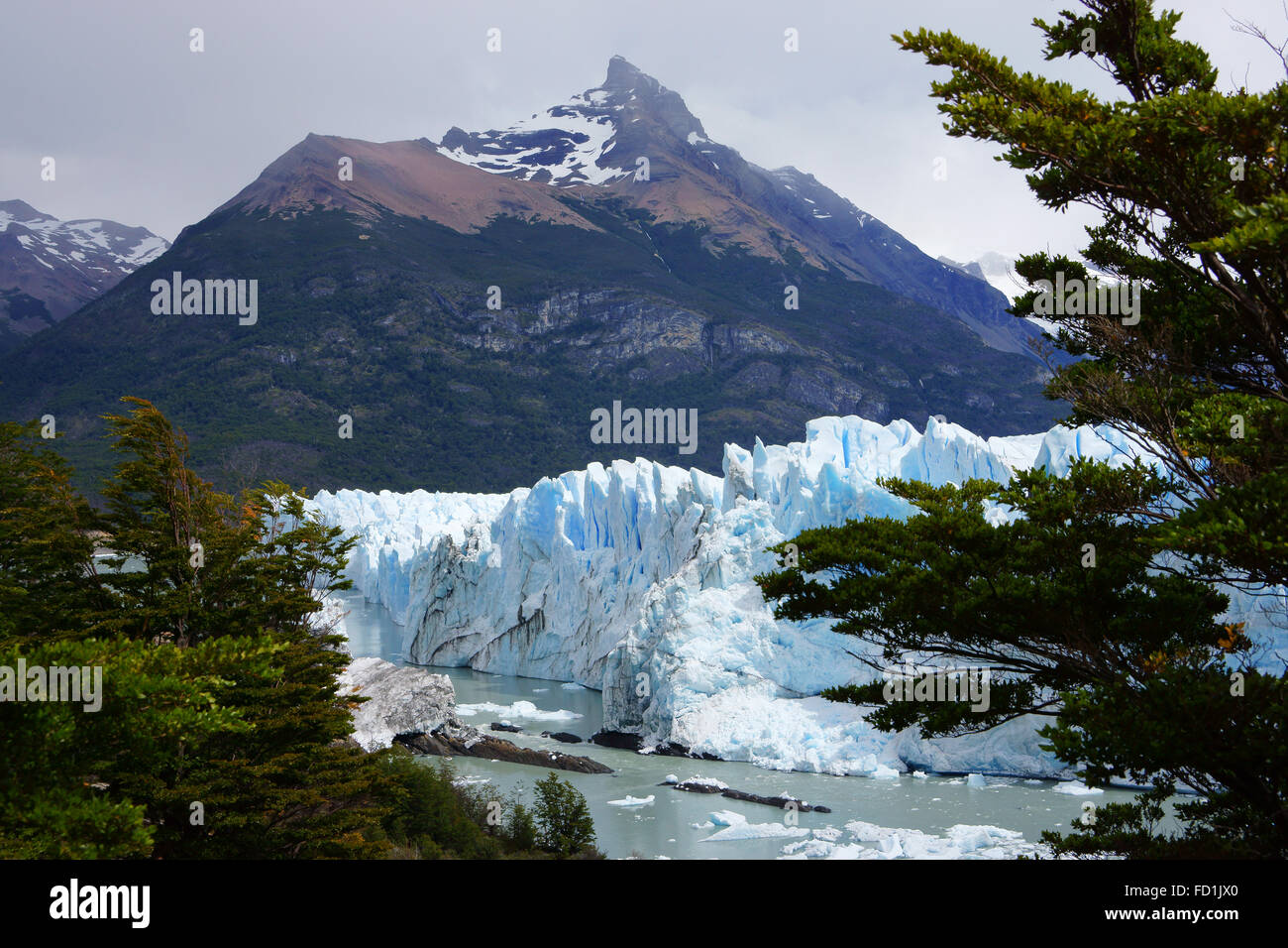 Glaciar Perito Moreno, El Parque Nacional Los Glaciares, Patagonia, Argentina Foto de stock