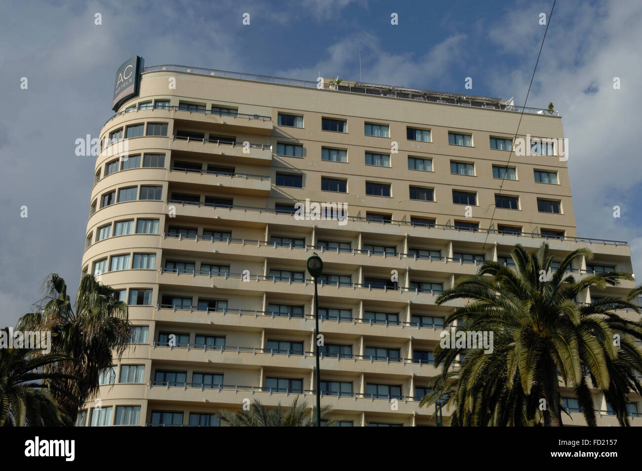 Hotel AC Málaga Palacio Marriott Hotel de 5 estrellas en el centro de Malaga. Foto de stock
