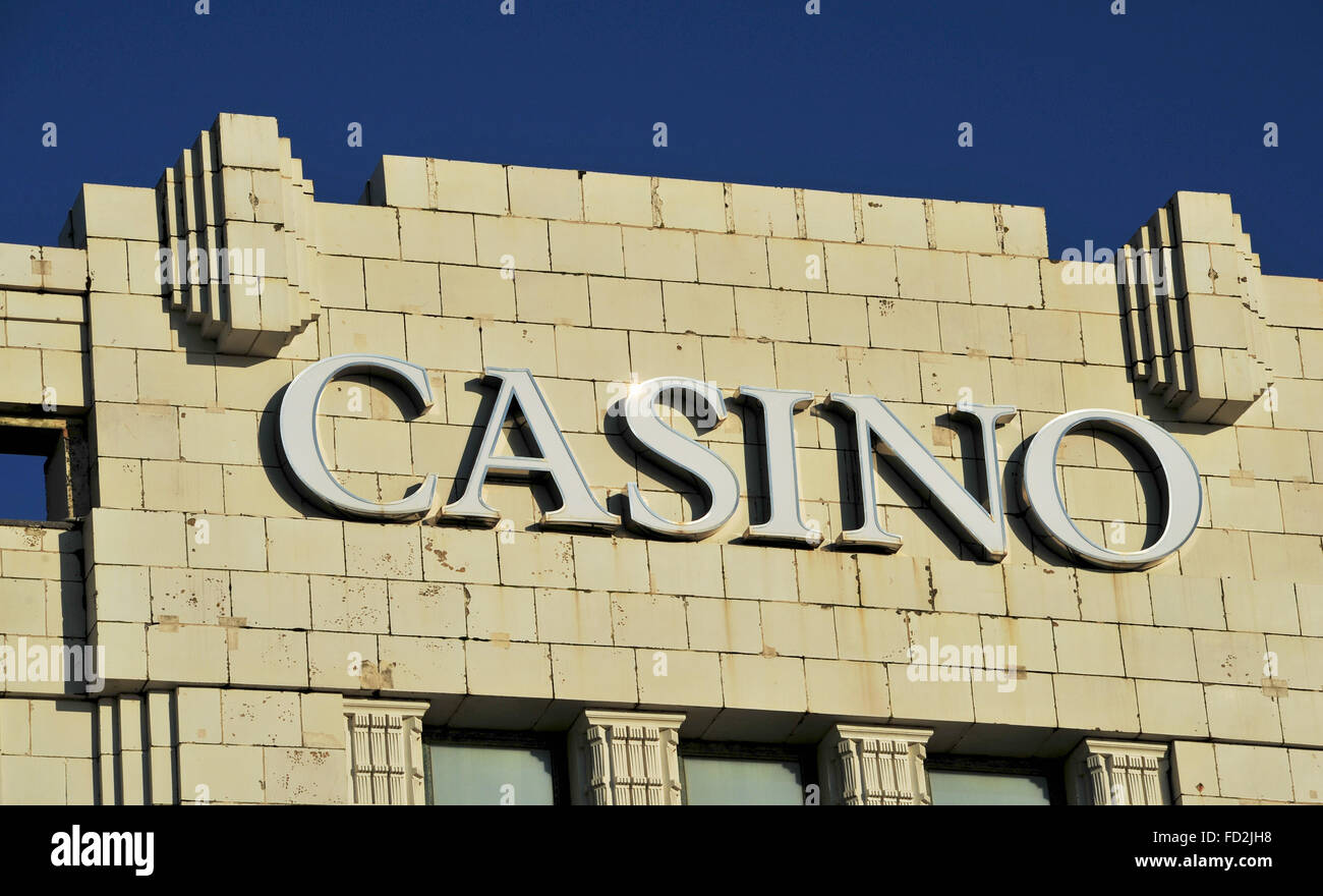 El Casino en Brighton Seafront UK Foto de stock