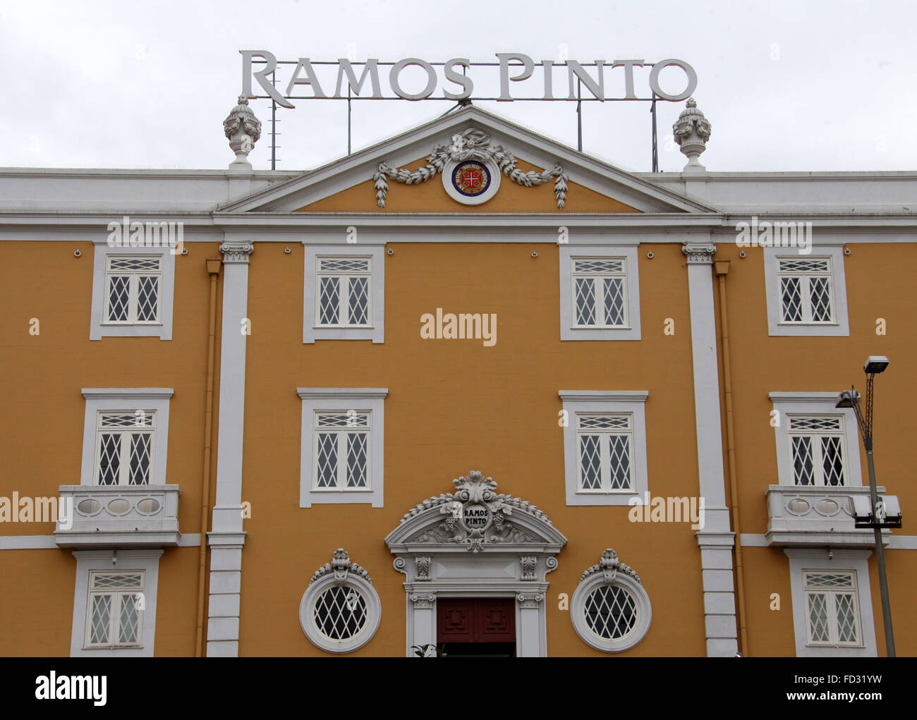Ramos Pinto Wine Lodge en Vila Nova de Gaia, en Portugal Foto de stock