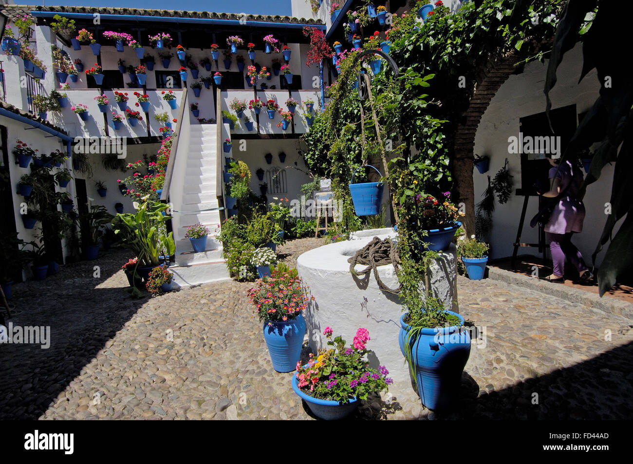 Patio típico en el barrio de San Basilio "la judería" (barrio judío