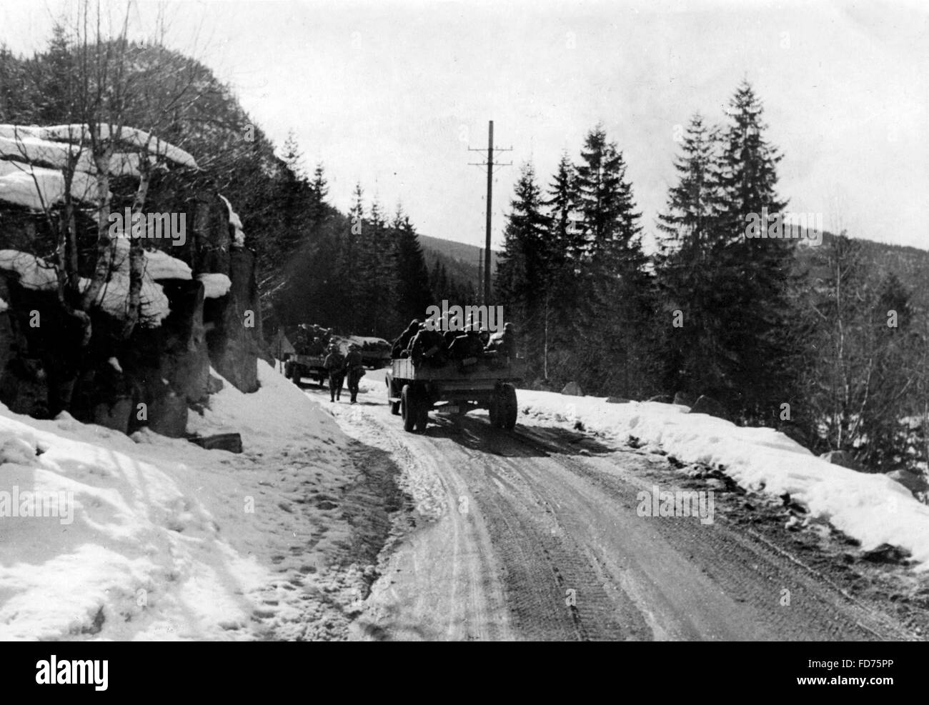 Las tropas alemanas en Noruega, 1940 Fotografía de stock Alamy