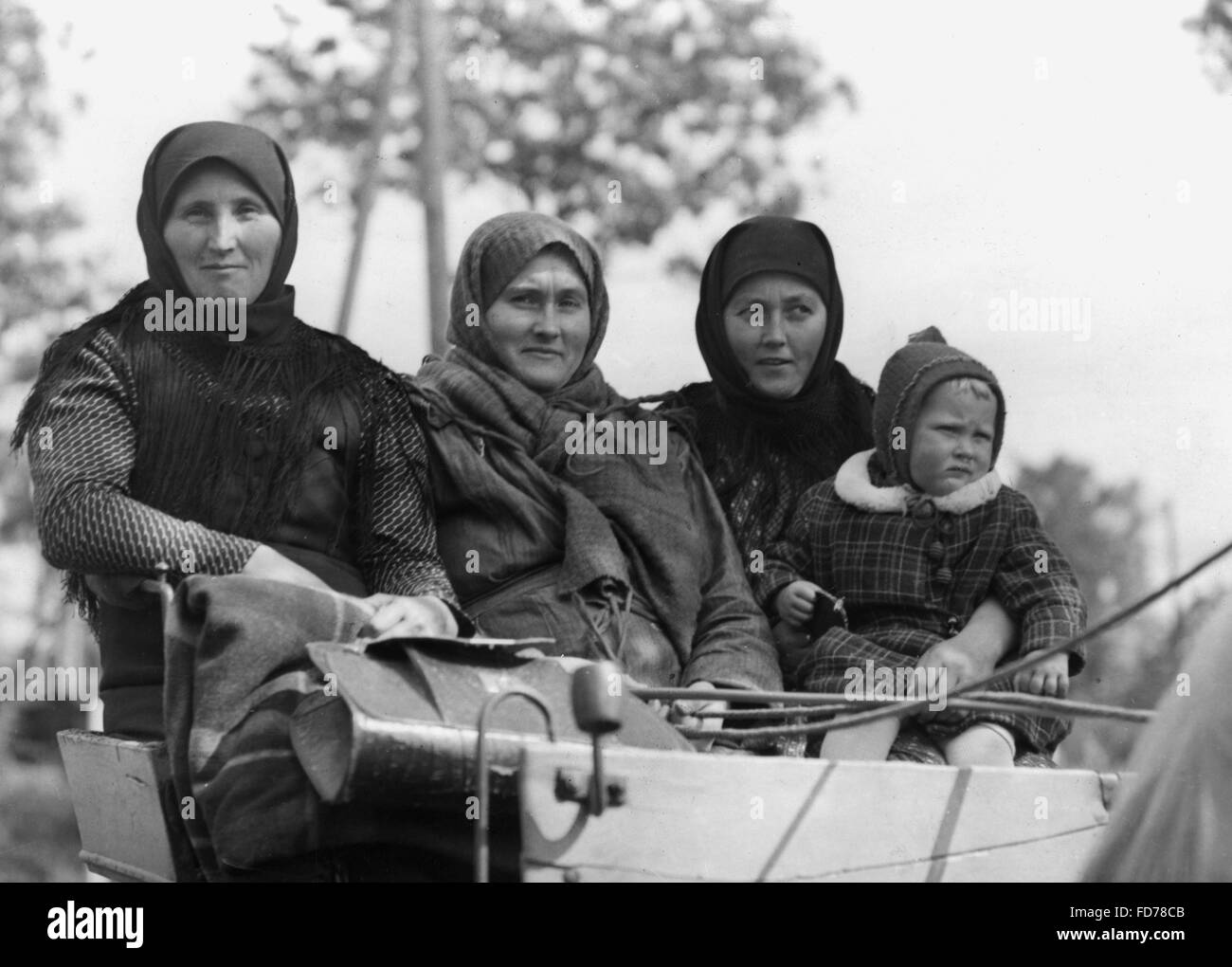 Los alemanes de Besarabia en Pomerania, 1941 Foto de stock
