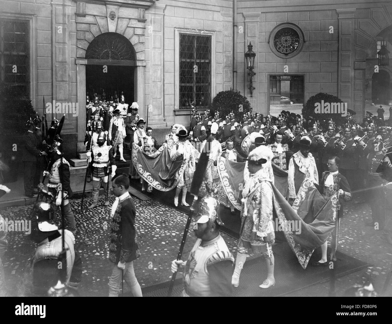 El rey Ludwig III de Baviera en el Georgi Knight Festival en Munich, 1901 Foto de stock