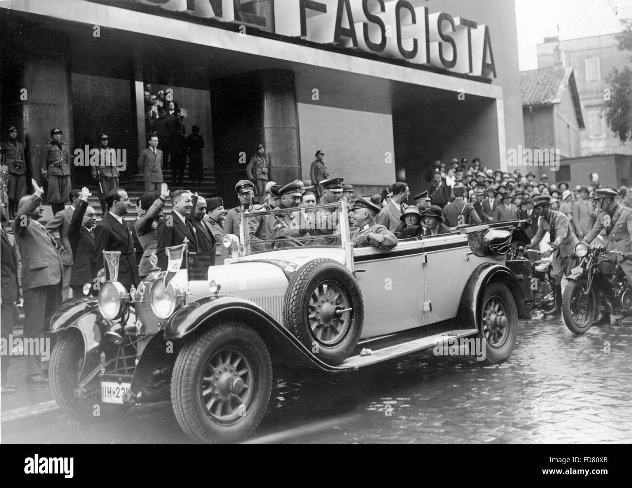 Carlos Eduardo de Sajonia-coburgo y Gotha en Roma, 1933. Foto de stock