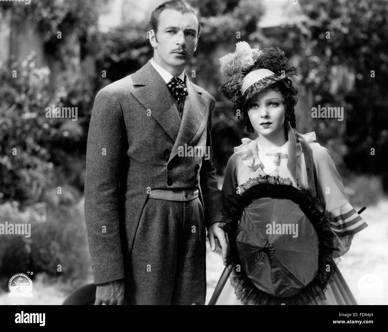 Gary Cooper y Ida Lupino en la película Peter Ibbetson, 1935 Foto de stock