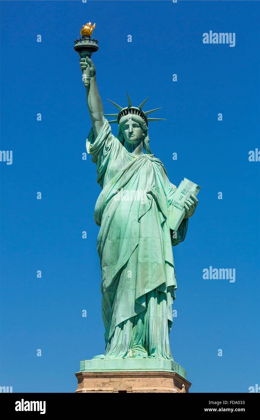 La Ciudad de Nueva York, la Estatua de la Libertad Foto de stock