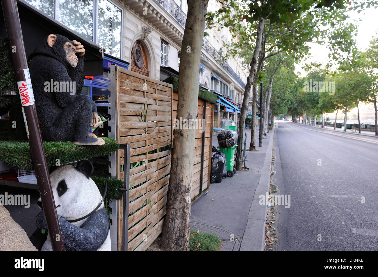 Vacíe Paris - 15/08/2013 - Francia / Ile-de-France (región) / Paris - Las calles desiertas de París Foto de stock