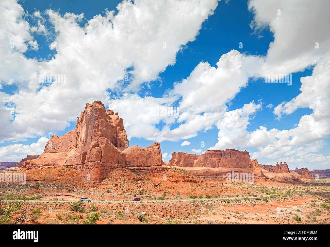Formaciones rocosas en el Parque Nacional Canyonlands, en Utah, EE.UU.. Foto de stock