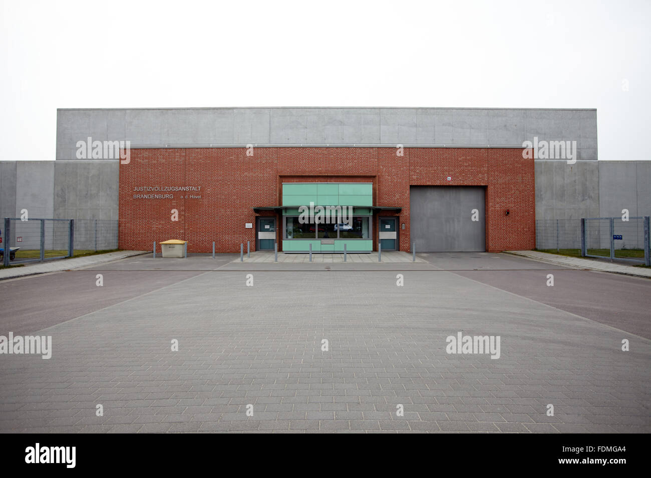 De Brandenburg, Alemania, paredes JVA Brandenburg a. D. Havel Foto de stock