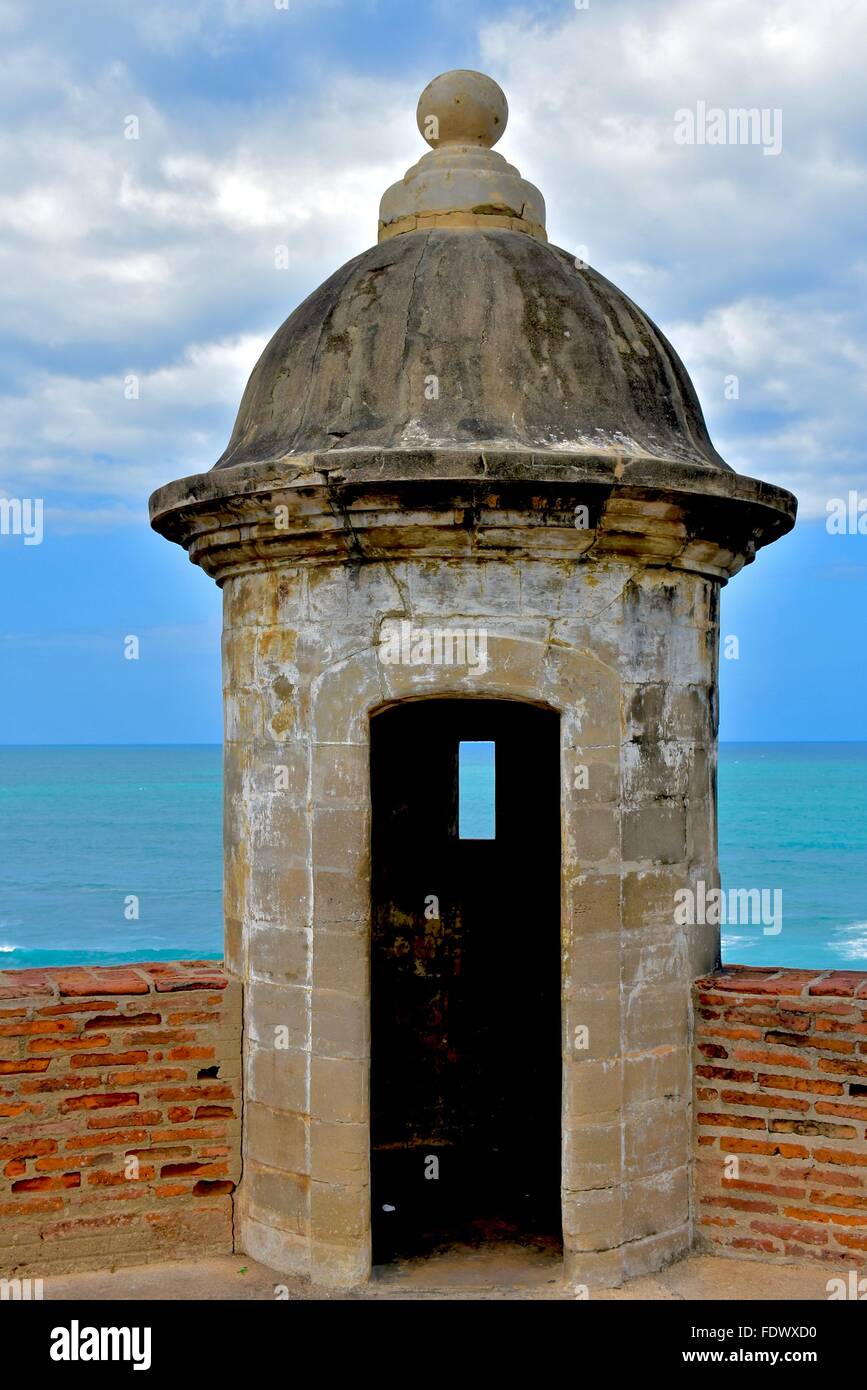 Castillo San Felipe del Morro en el Viejo San Juan, Puerto Rico Foto de stock