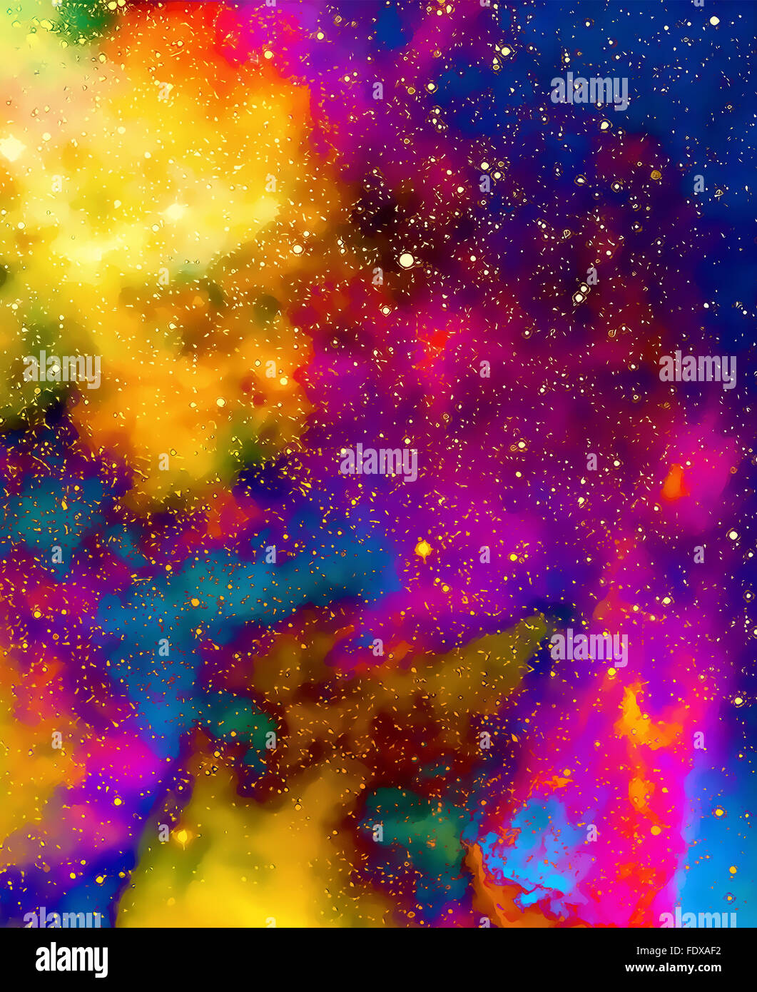 Nebula, espacio cósmico y estrellas, fondo color efecto fractal. Efecto de  pintura. Los elementos de esta imagen proporcionada por la NASA Fotografía  de stock - Alamy