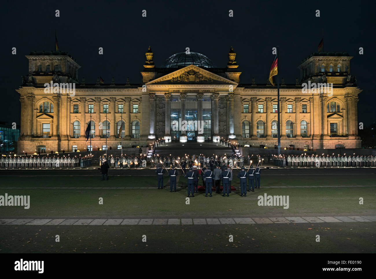 Berlín, Alemania, Grosser toque de queda para el 60 aniversario de la Bundeswehr Foto de stock