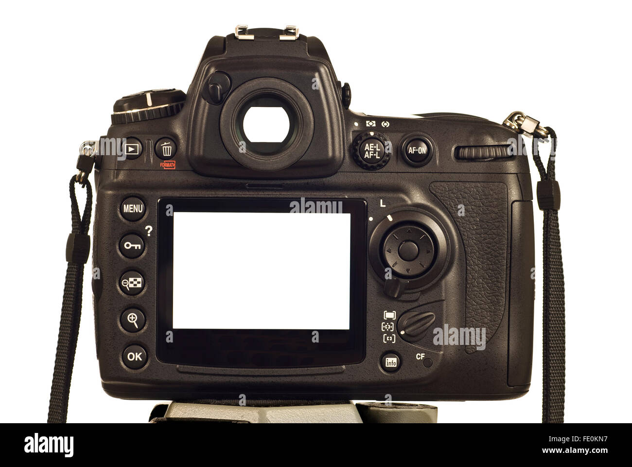 Pantalla LCD en blanco y en el visor de la cámara digital moderna  Fotografía de stock - Alamy