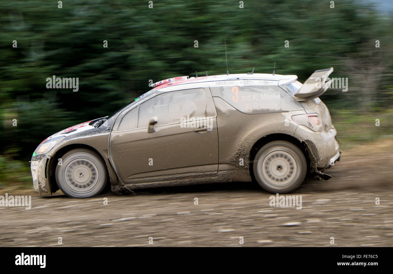 Chris Meeke Citroën WRC rally car Foto de stock