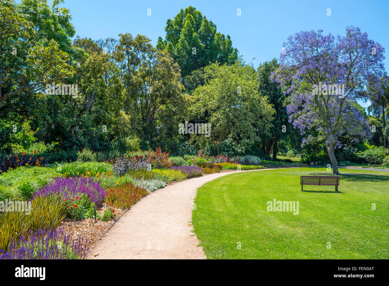 El Royal Botanic Gardens, Melbourne, Australia Foto de stock