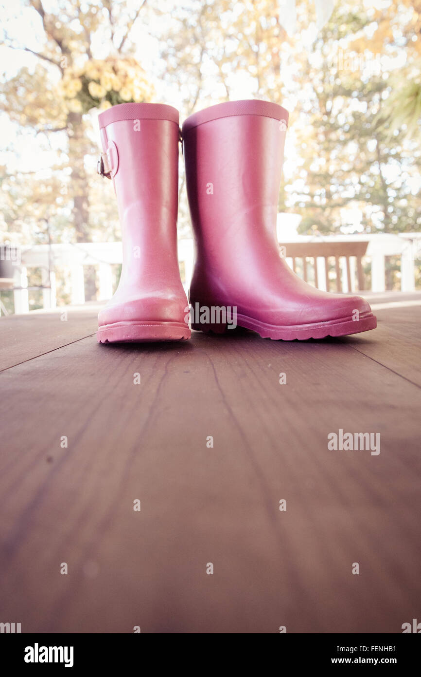 Botas de lluvia rosa e imágenes de resolución -