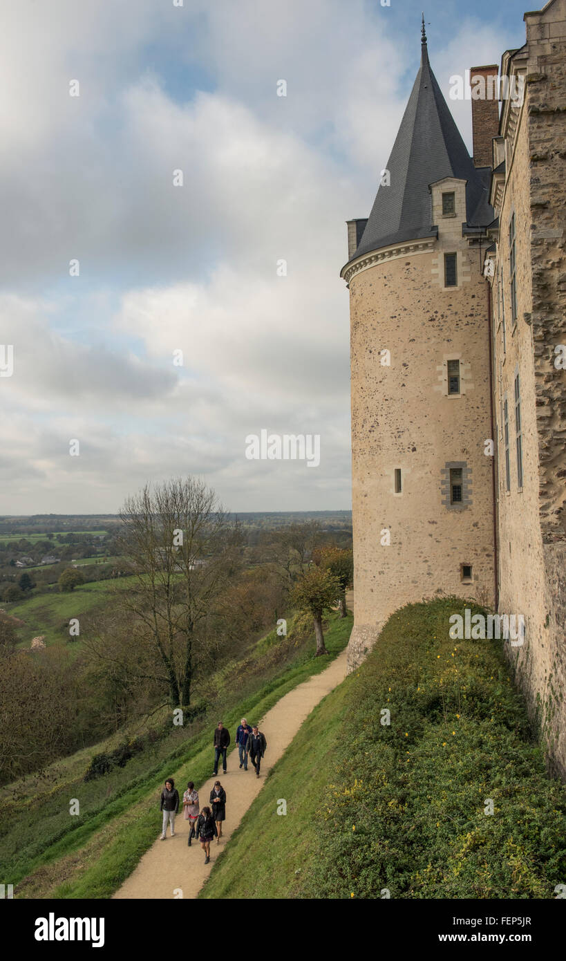 Chateau de Sainte Suzanne en el departamento de Mayenne, Francia