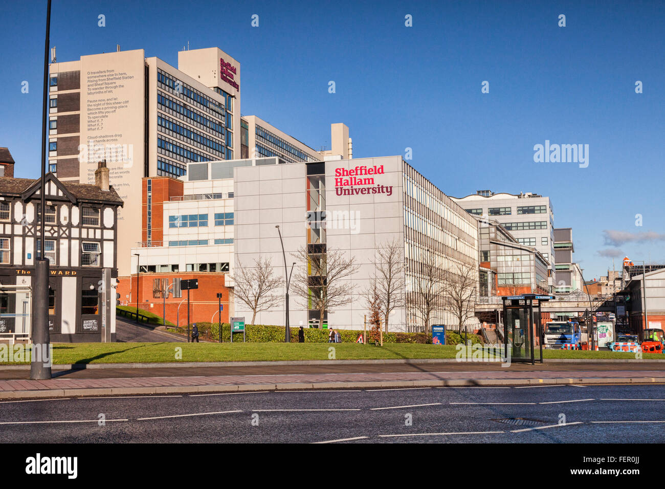 La Sheffield Hallam University, Sheffield, South Yorkshire, Inglaterra, Reino Unido. Foto de stock