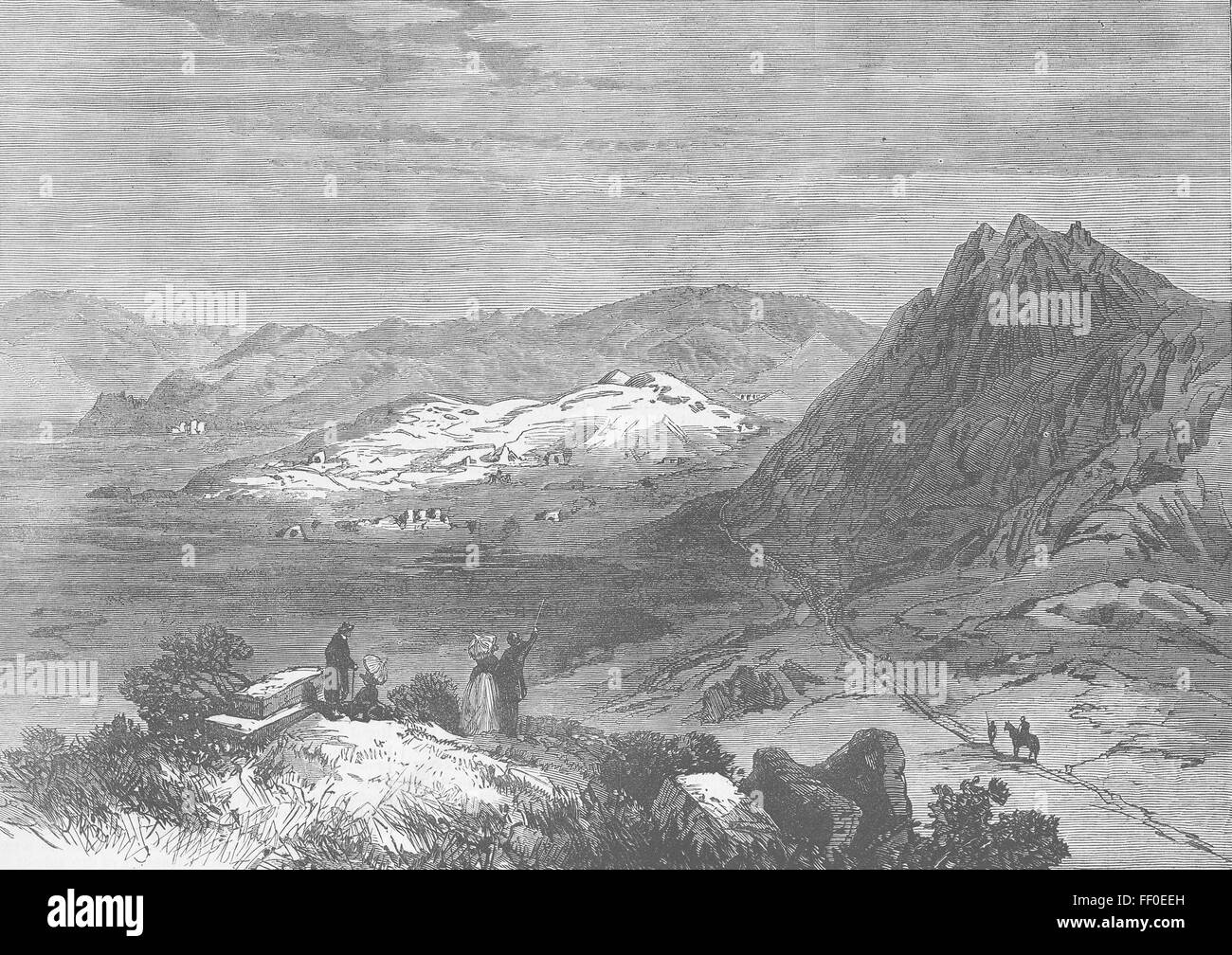 Turquía El sitio de Éfeso, Asia Menor de 1878. Illustrated London News Foto de stock