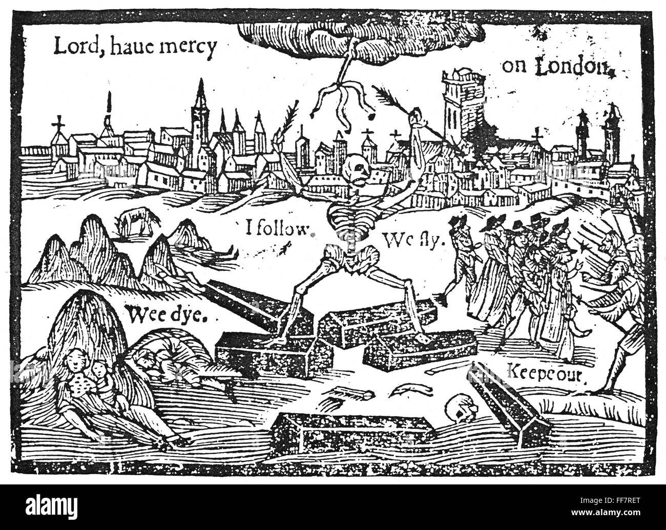 Plaga de Londres, 1665. /N'Señor, ten misericordia de Londres