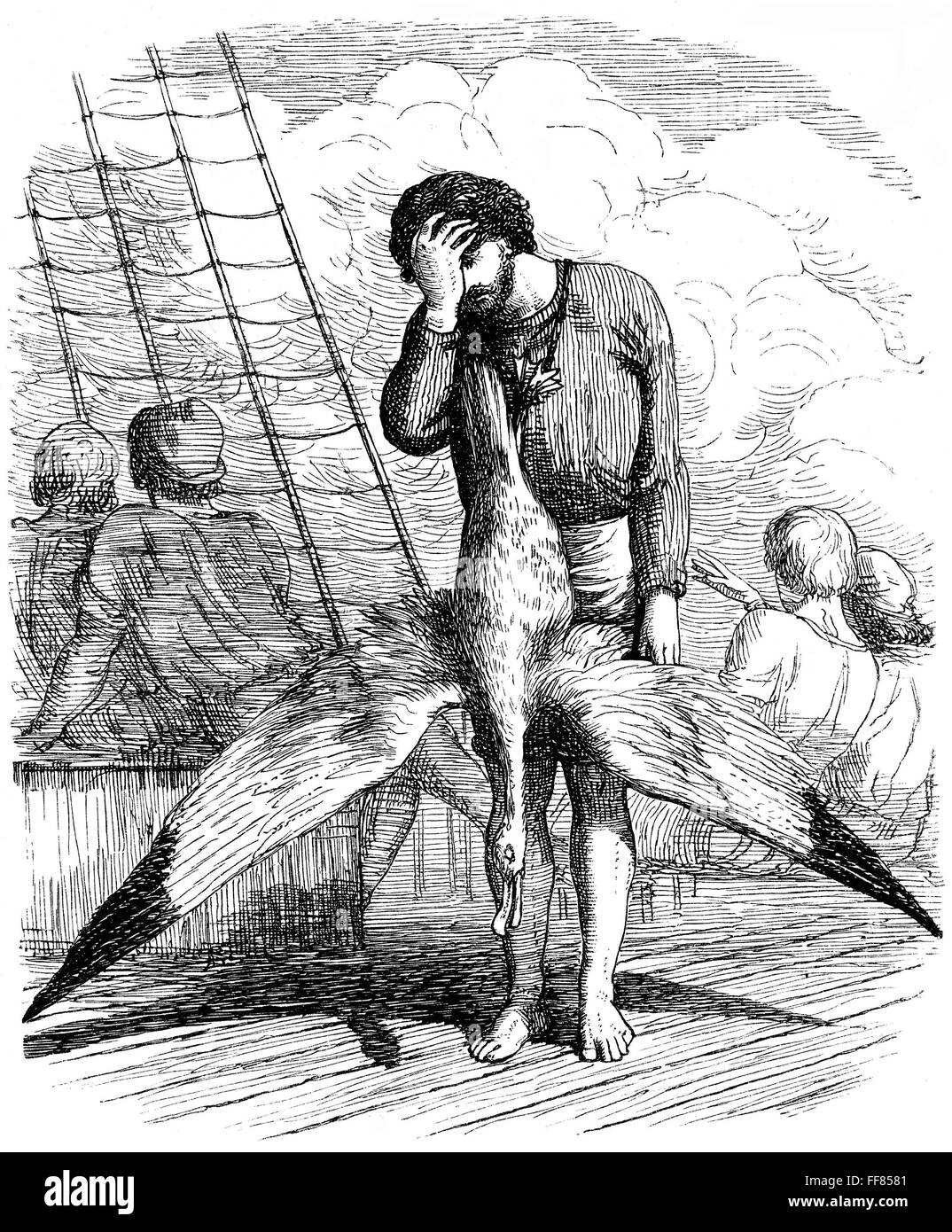 COLERIDGE Mariner. /N'Balada del viejo marinero". Grabado en madera