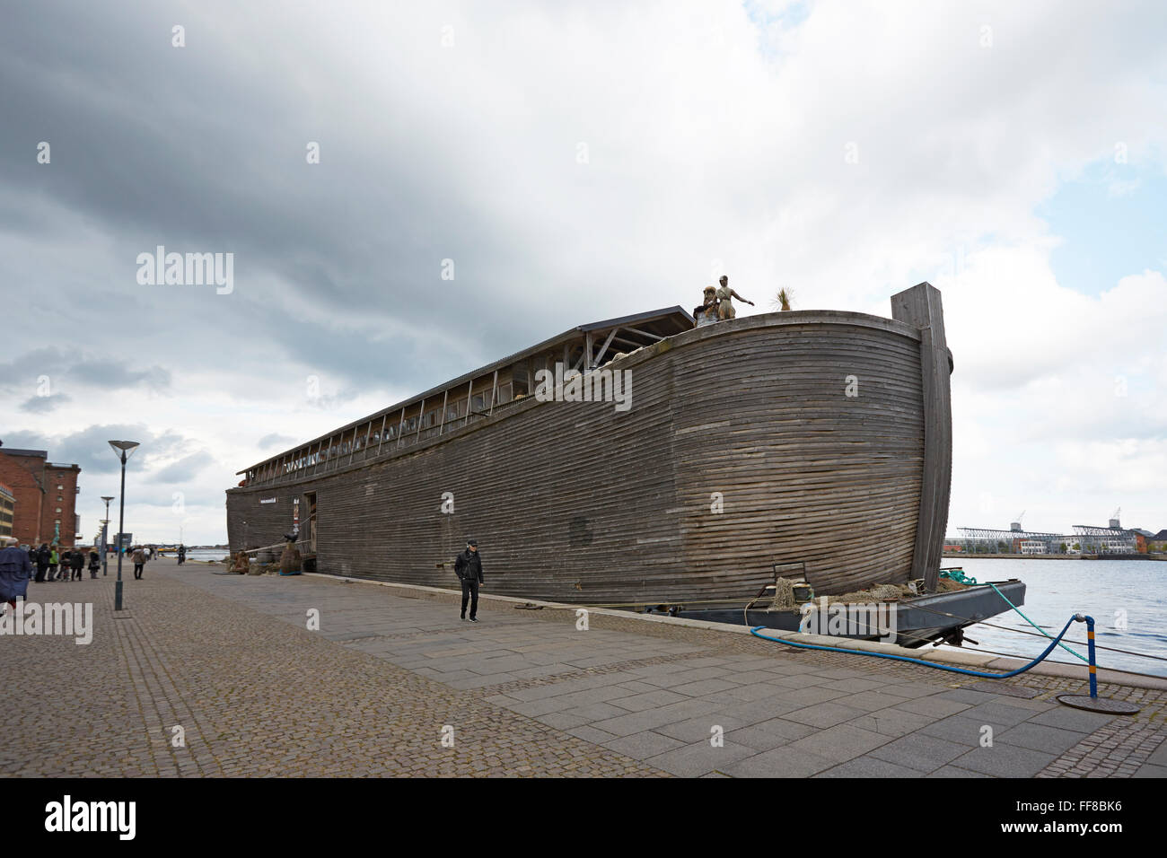 Réplica de Copenhague el arca de Noé entrada Foto de stock