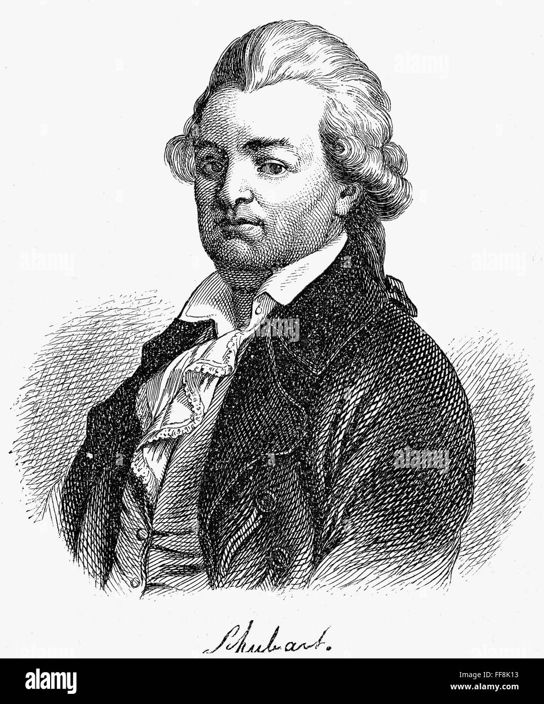 CHRISTIAN SCHUBART /n(17391791). Christian Friedrich Daniel Schubart